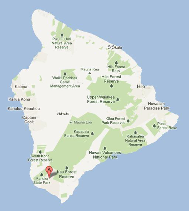 Ocean View Hawaii Map - Beulah Sallyann